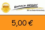 Biershop Baden Württemberg 5,00€ Gutscheincode